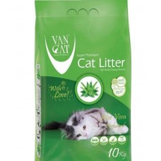 Van Cat Super Premium Quality Aloe Vera, наповнювач для котячого туалету бентонітовий грудкувальний, 10 кг