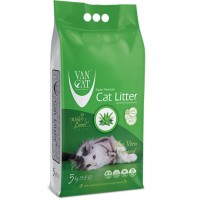 Van Cat Super Premium Quality Aloe Vera, наповнювач для котячого туалету бентонітовий грудкувальний, 5 кг