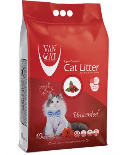 Van Cat Super Premium Quality Classic, наповнювач для котячого туалету бентонітовий грудкувальний, 10 кг