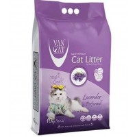 Van Cat Super Premium Quality Lavender, наповнювач для котячого туалету бентонітовий грудкувальний, 10 кг