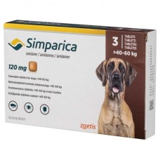 Сімпаріка (Simparica) для собак вагою від 40 до 60 кг, 1 таблетка