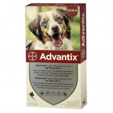 Краплі Bayer Advantix для собак від 10 до 25 кг