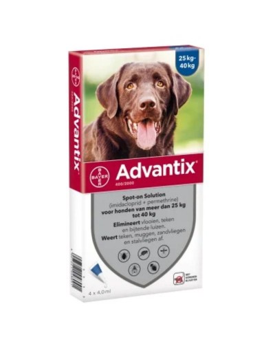 Краплі Bayer Advantix для собак від 25 до 40 кг