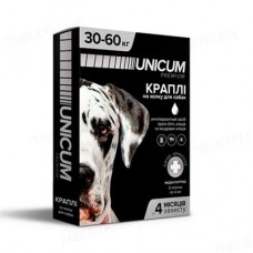 Краплі Unicum Premium від бліх та кліщів для собак вагою 30-60 кг, 1 піпетка