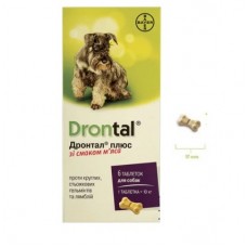 Drontal (Дронтал) від Bayer, засіб від глистів для собак, 1 табл.